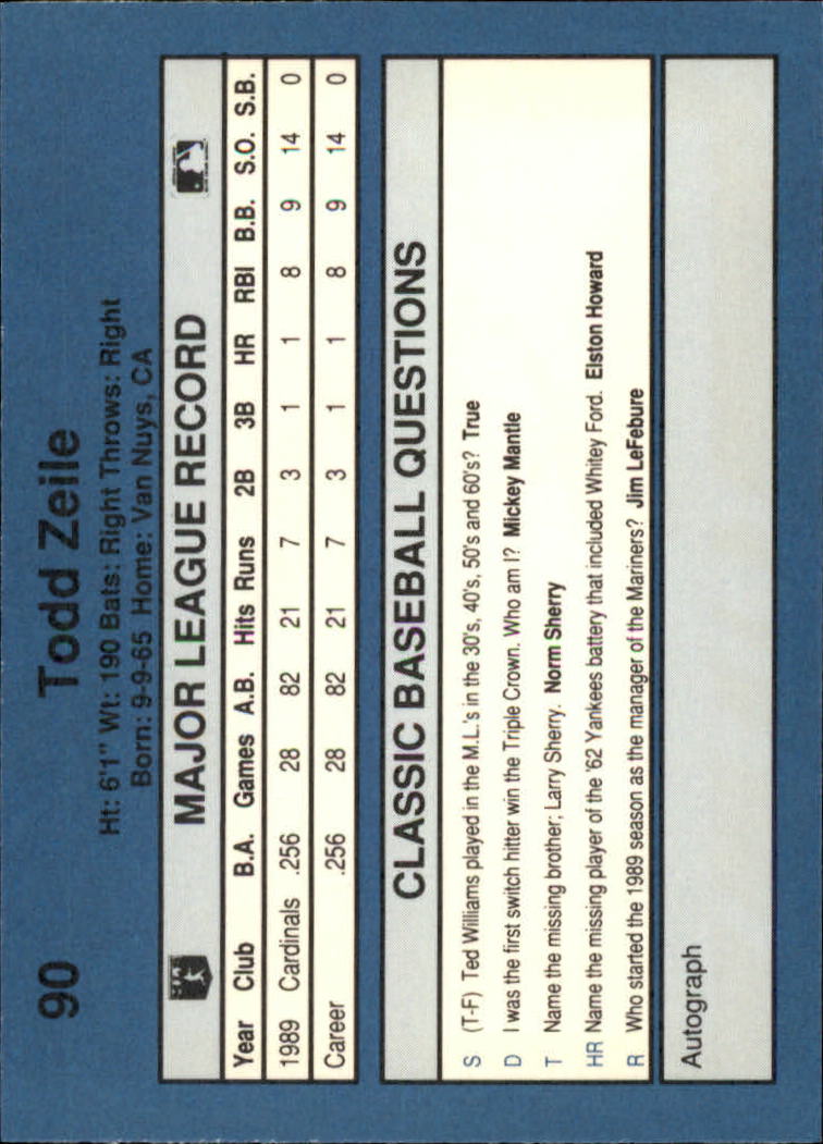 1990 Classic Blue Baseball Card Pick - Picture 177 of 299