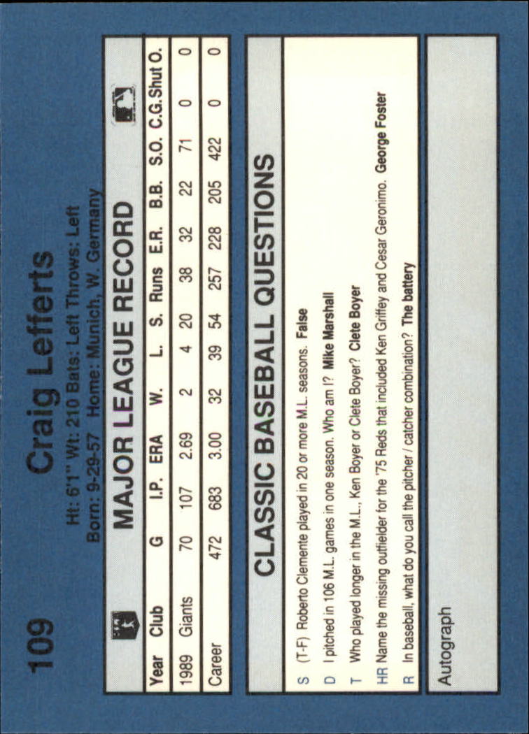 1990 Classic Blue Baseball Card Pick - Picture 215 of 299