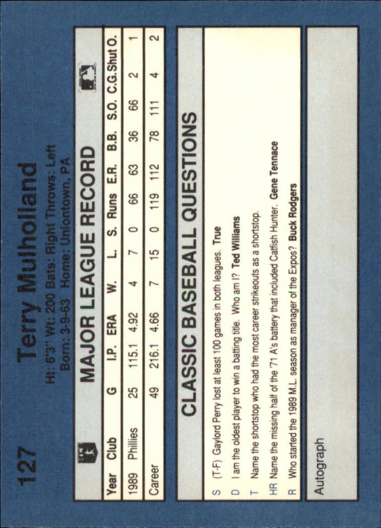 1990 Classic Blue Baseball Card Pick - Picture 251 of 299