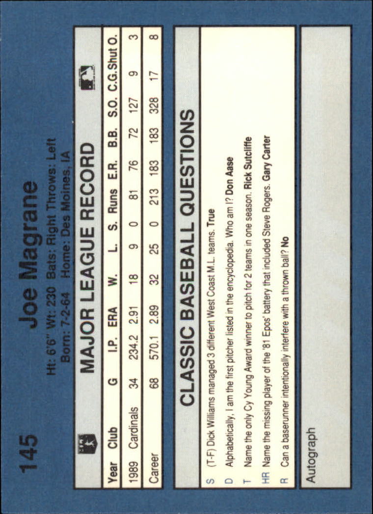 1990 Classic Blue Baseball Card Pick - Picture 287 of 299