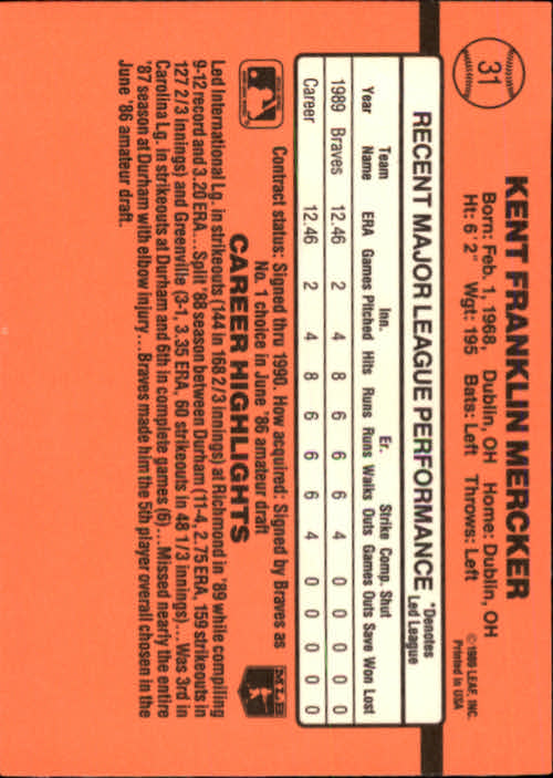 A6931- 1990 Donruss Baseball Cards 1-248 +Rookies -You Pick- 10+ FREE US SHIP - Picture 61 of 495