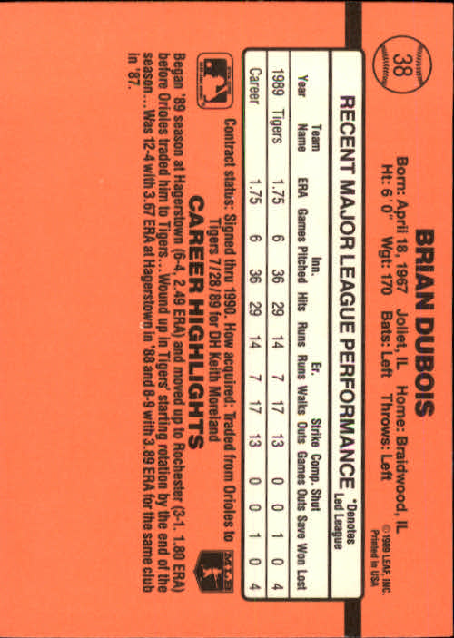A6931- 1990 Donruss Baseball Cards 1-248 +Rookies -You Pick- 10+ FREE US SHIP - Picture 73 of 495