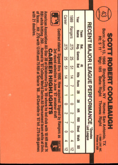 A6931- 1990 Donruss Baseball Cards 1-248 +Rookies -You Pick- 10+ FREE US SHIP - Picture 83 of 495