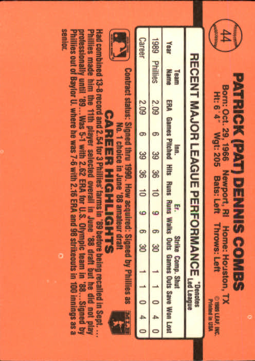 A6931- 1990 Donruss Baseball Cards 1-248 +Rookies -You Pick- 10+ FREE US SHIP - Picture 85 of 495