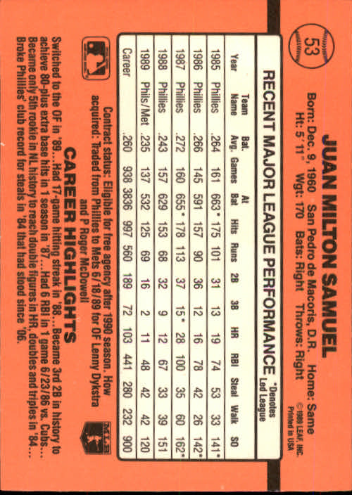 A6931- 1990 Donruss Baseball Cards 1-248 +Rookies -You Pick- 10+ FREE US SHIP - Picture 103 of 495