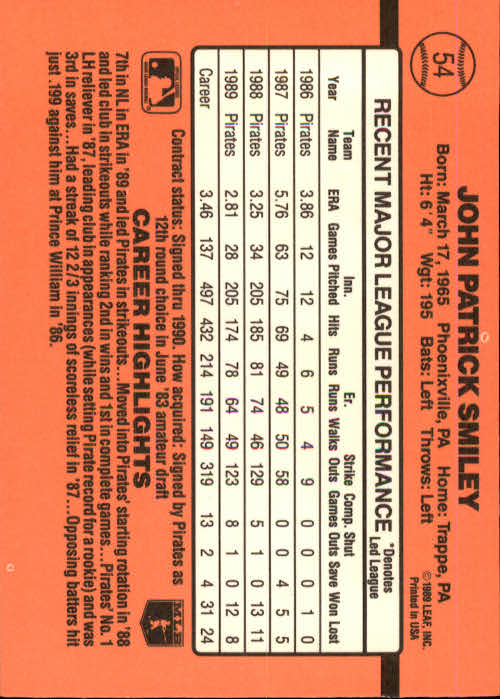 A6931- 1990 Donruss Baseball Cards 1-248 +Rookies -You Pick- 10+ FREE US SHIP - Picture 105 of 495