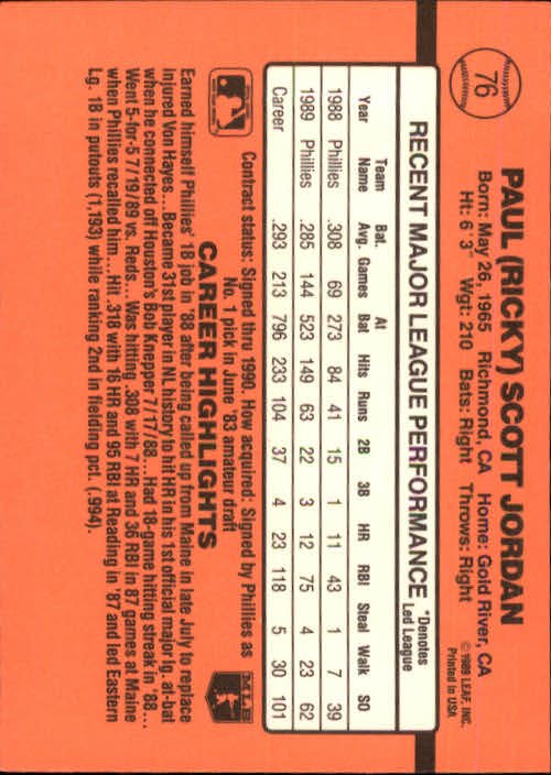 A6931- 1990 Donruss Baseball Cards 1-248 +Rookies -You Pick- 10+ FREE US SHIP - Picture 149 of 495