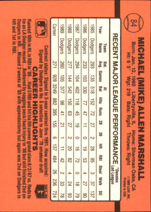 A6931- 1990 Donruss Baseball Cards 1-248 +Rookies -You Pick- 10+ FREE US SHIP - Picture 165 of 495