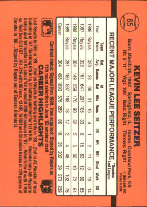 A6931- 1990 Donruss Baseball Cards 1-248 +Rookies -You Pick- 10+ FREE US SHIP - Picture 167 of 495