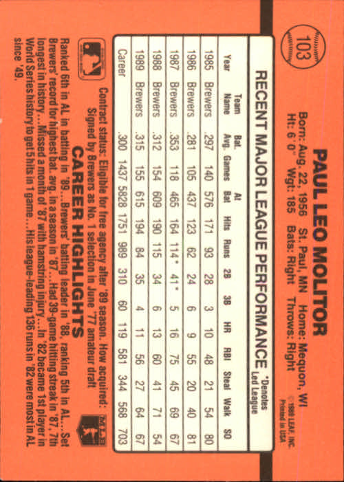 A6931- 1990 Donruss Baseball Cards 1-248 +Rookies -You Pick- 10+ FREE US SHIP - Picture 205 of 495