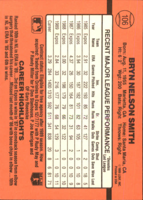 A6931- 1990 Donruss Baseball Cards 1-248 +Rookies -You Pick- 10+ FREE US SHIP - Picture 211 of 495