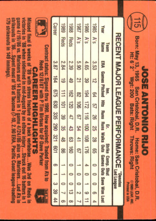 A6931- 1990 Donruss Baseball Cards 1-248 +Rookies -You Pick- 10+ FREE US SHIP - Picture 229 of 495