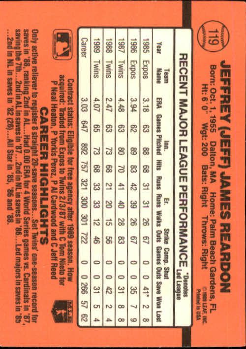 A6931- 1990 Donruss Baseball Cards 1-248 +Rookies -You Pick- 10+ FREE US SHIP - Picture 237 of 495