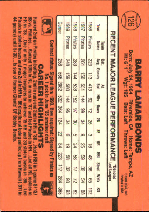 A6931- 1990 Donruss Baseball Cards 1-248 +Rookies -You Pick- 10+ FREE US SHIP - Picture 251 of 495