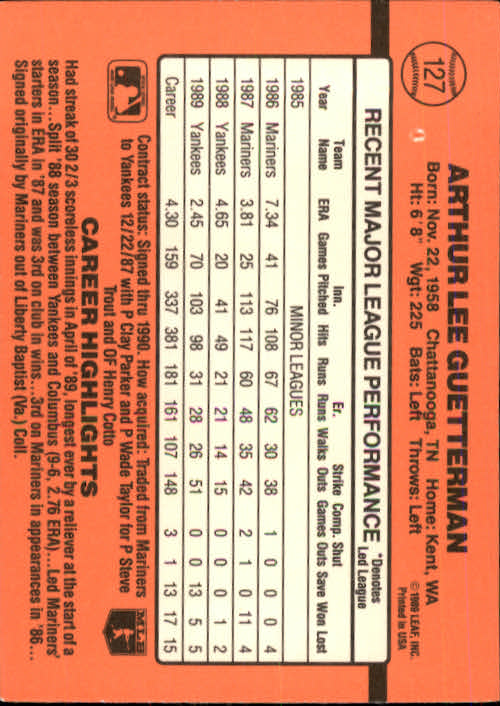 A6931- 1990 Donruss Baseball Cards 1-248 +Rookies -You Pick- 10+ FREE US SHIP - Picture 253 of 495