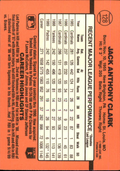 A6931- 1990 Donruss Baseball Cards 1-248 +Rookies -You Pick- 10+ FREE US SHIP - Picture 255 of 495