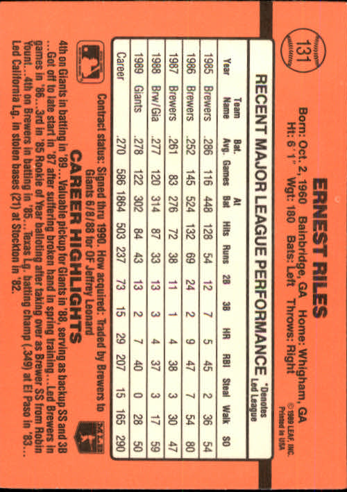 A6931- 1990 Donruss Baseball Cards 1-248 +Rookies -You Pick- 10+ FREE US SHIP - Picture 261 of 495