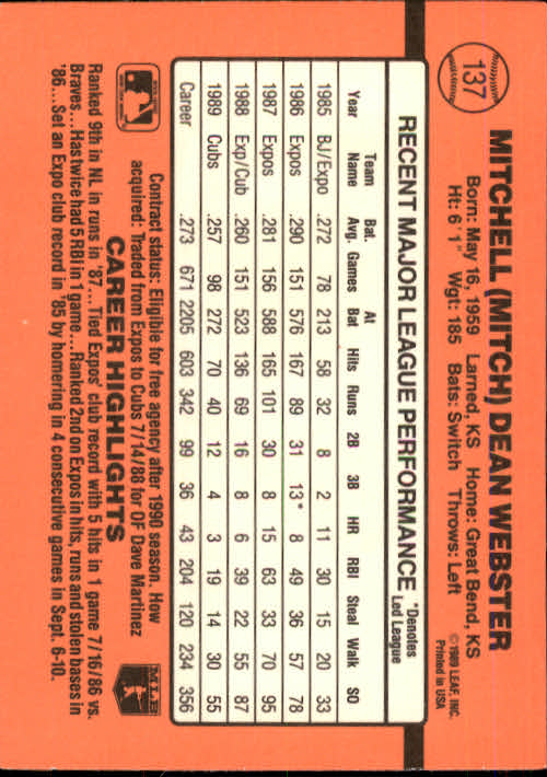 A6931- 1990 Donruss Baseball Cards 1-248 +Rookies -You Pick- 10+ FREE US SHIP - Picture 273 of 495