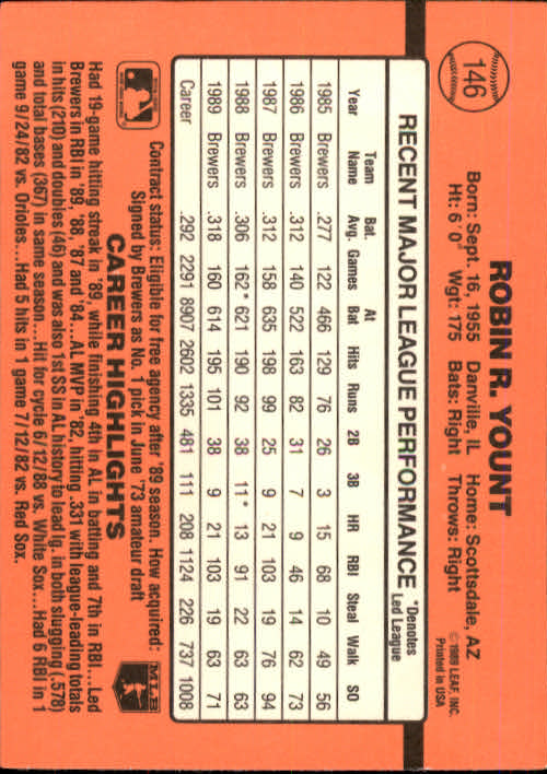 A6931- 1990 Donruss Baseball Cards 1-248 +Rookies -You Pick- 10+ FREE US SHIP - Picture 291 of 495