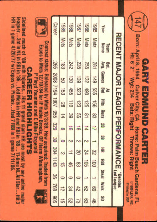 A6931- 1990 Donruss Baseball Cards 1-248 +Rookies -You Pick- 10+ FREE US SHIP - Picture 293 of 495