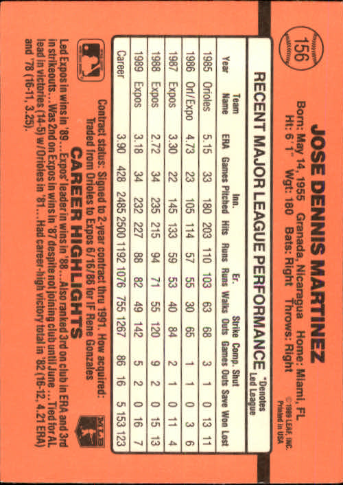 A6931- 1990 Donruss Baseball Cards 1-248 +Rookies -You Pick- 10+ FREE US SHIP - Picture 311 of 495