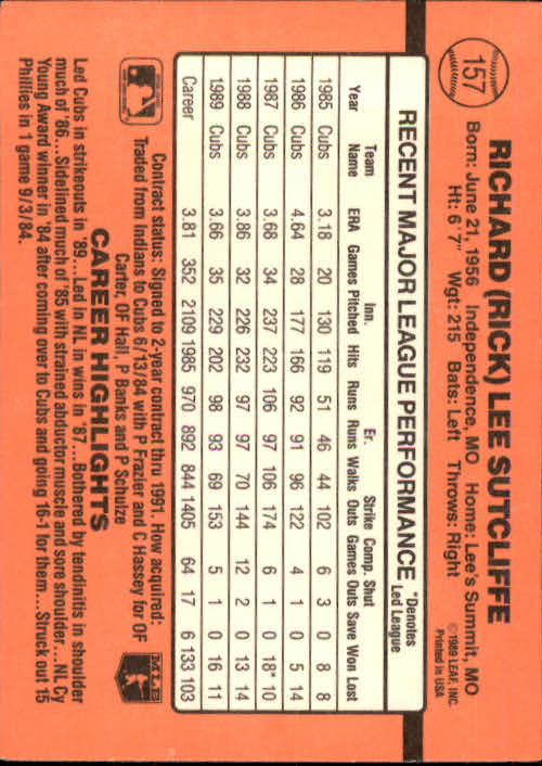 A6931- 1990 Donruss Baseball Cards 1-248 +Rookies -You Pick- 10+ FREE US SHIP - Picture 313 of 495