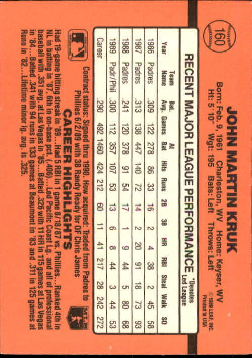 A6931- 1990 Donruss Baseball Cards 1-248 +Rookies -You Pick- 10+ FREE US SHIP - Picture 319 of 495