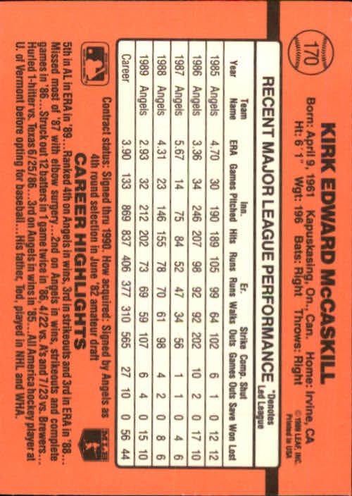 A6931- 1990 Donruss Baseball Cards 1-248 +Rookies -You Pick- 10+ FREE US SHIP - Picture 339 of 495