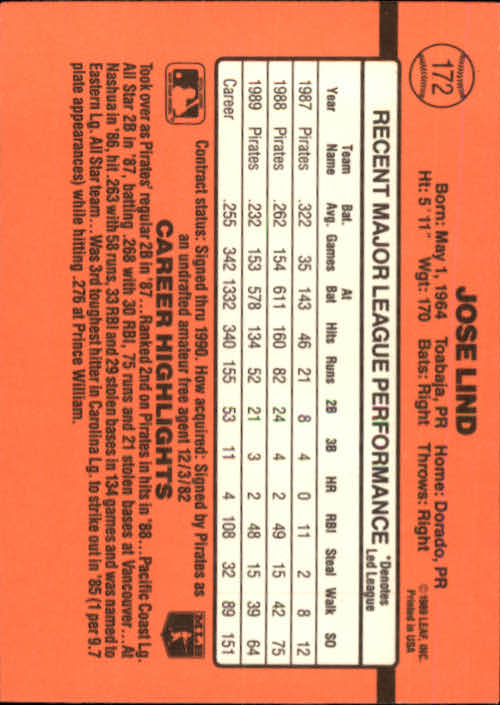 A6931- 1990 Donruss Baseball Cards 1-248 +Rookies -You Pick- 10+ FREE US SHIP - Picture 343 of 495