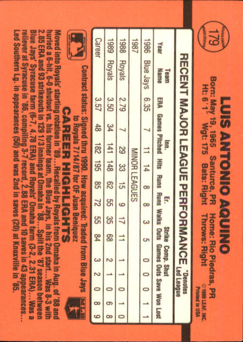 A6931- 1990 Donruss Baseball Cards 1-248 +Rookies -You Pick- 10+ FREE US SHIP - Picture 357 of 495