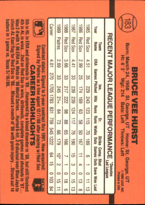 A6931- 1990 Donruss Baseball Cards 1-248 +Rookies -You Pick- 10+ FREE US SHIP - Picture 365 of 495