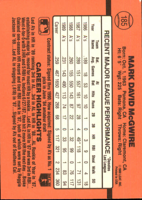A6931- 1990 Donruss Baseball Cards 1-248 +Rookies -You Pick- 10+ FREE US SHIP - Picture 369 of 495