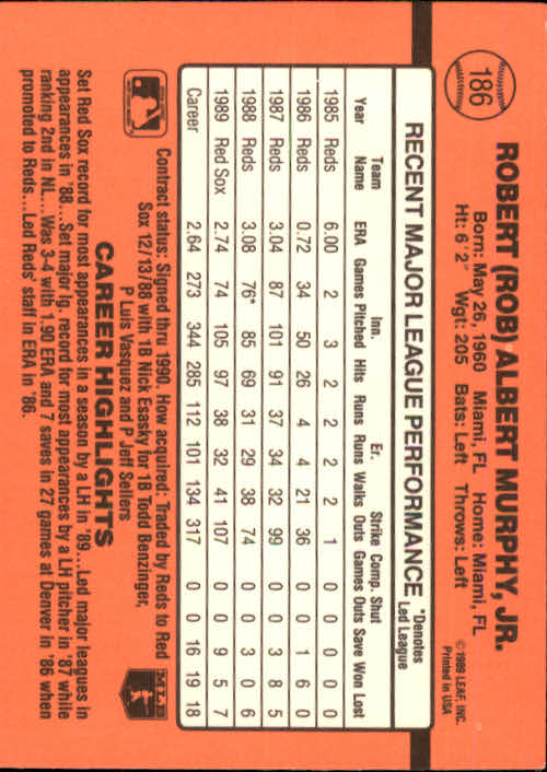 A6931- 1990 Donruss Baseball Cards 1-248 +Rookies -You Pick- 10+ FREE US SHIP - Picture 371 of 495
