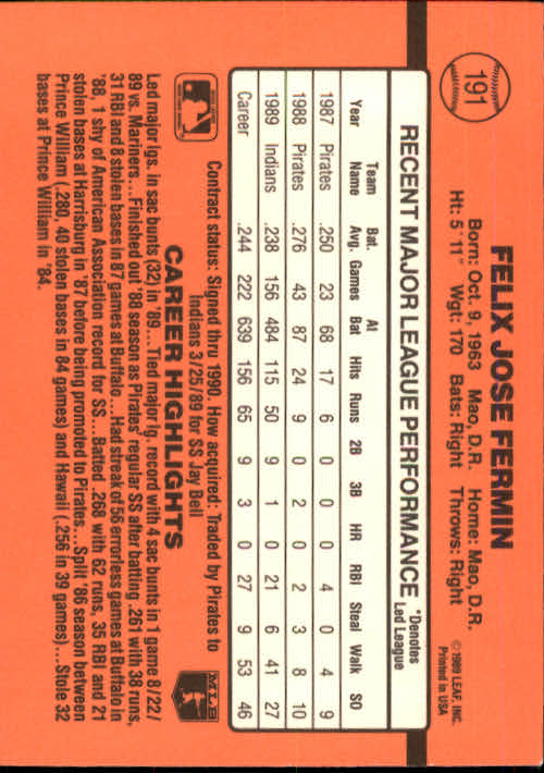 A6931- 1990 Donruss Baseball Cards 1-248 +Rookies -You Pick- 10+ FREE US SHIP - Picture 381 of 495