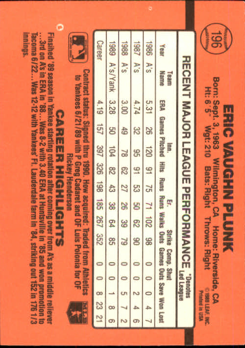 A6931- 1990 Donruss Baseball Cards 1-248 +Rookies -You Pick- 10+ FREE US SHIP - Picture 391 of 495