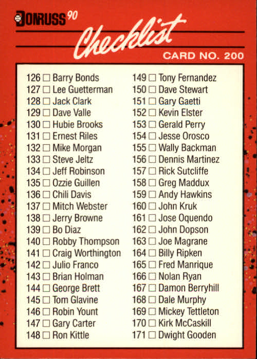 A6931- 1990 Donruss Baseball Cards 1-248 +Rookies -You Pick- 10+ FREE US SHIP - Picture 398 of 495
