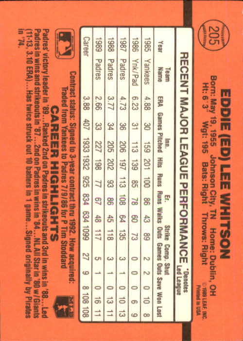 A6931- 1990 Donruss Baseball Cards 1-248 +Rookies -You Pick- 10+ FREE US SHIP - Picture 409 of 495
