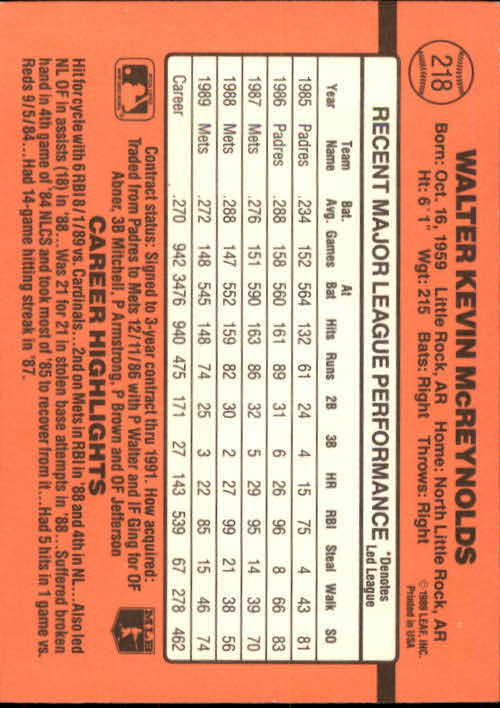 A6931- 1990 Donruss Baseball Cards 1-248 +Rookies -You Pick- 10+ FREE US SHIP - Picture 435 of 495