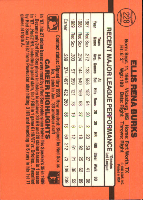 A6931- 1990 Donruss Baseball Cards 1-248 +Rookies -You Pick- 10+ FREE US SHIP - Picture 455 of 495