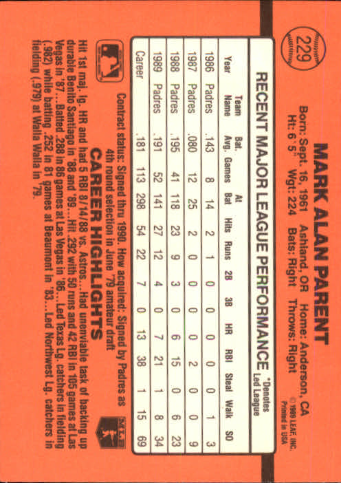 A6931- 1990 Donruss Baseball Cards 1-248 +Rookies -You Pick- 10+ FREE US SHIP - Picture 457 of 495