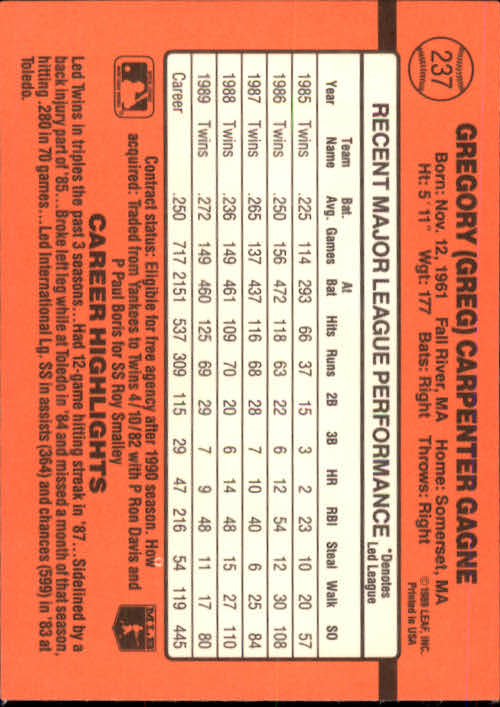 A6931- 1990 Donruss Baseball Cards 1-248 +Rookies -You Pick- 10+ FREE US SHIP - Picture 473 of 495