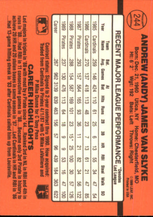 A6931- 1990 Donruss Baseball Cards 1-248 +Rookies -You Pick- 10+ FREE US SHIP - Picture 487 of 495