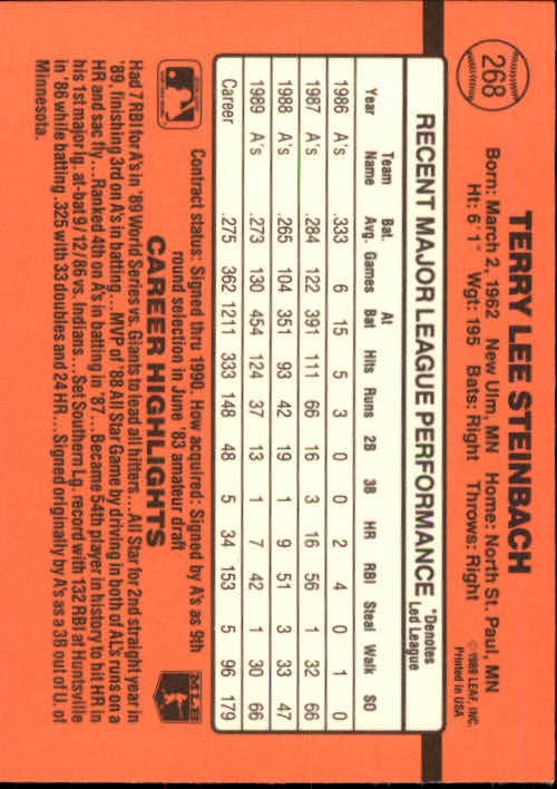 1990 Donruss Baseball "Main Set" Cards #241 to #480 - Picture 57 of 483
