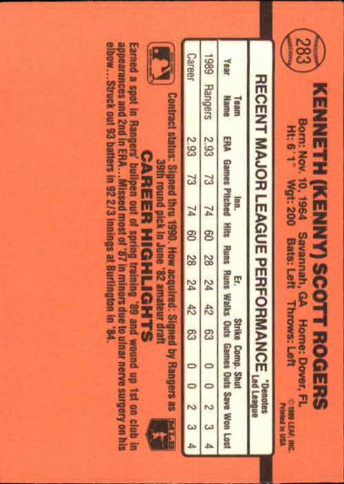 1990 Donruss Baseball "Main Set" Cards #241 to #480 - Picture 87 of 483