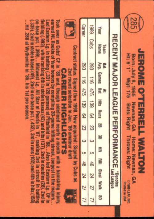 1990 Donruss Baseball "Main Set" Cards #241 to #480 - Picture 91 of 483
