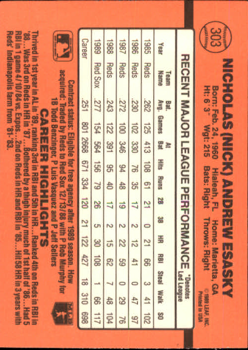 1990 Donruss Baseball "Main Set" Cards #241 to #480 - Picture 129 of 483