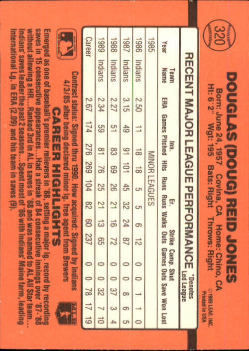 1990 Donruss Baseball "Main Set" Cards #241 to #480 - Picture 163 of 483