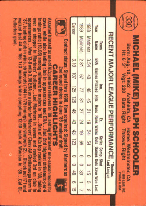 1990 Donruss Baseball "Main Set" Cards #241 to #480 - Picture 183 of 483