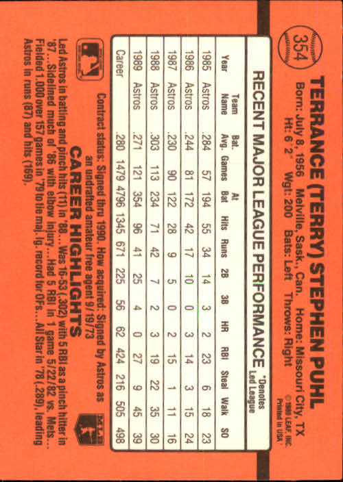 1990 Donruss Baseball "Main Set" Cards #241 to #480 - Picture 231 of 483