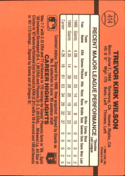 1990 Donruss Baseball "Main Set" Cards #241 to #480 - Picture 351 of 483